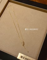 925银镀金-万能串直针项链