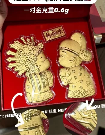 Q版拜堂夫妻-造型金钞