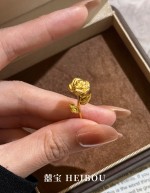 【3D硬金】单只玫瑰花-摆件