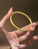 【3D硬金】卷草纹-手镯