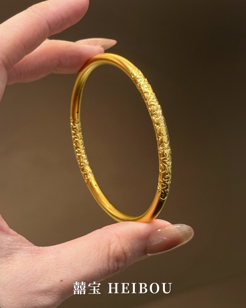 【3D硬金】卷草纹-手镯