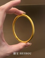 【3D硬金】古法素圈-手镯