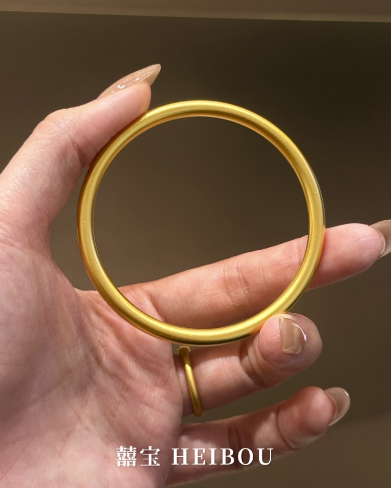 【3D硬金】古法素圈-手镯