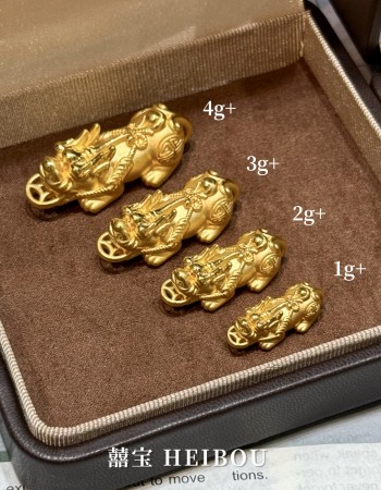 【3D硬金】咬金貔貅-配件/吊坠