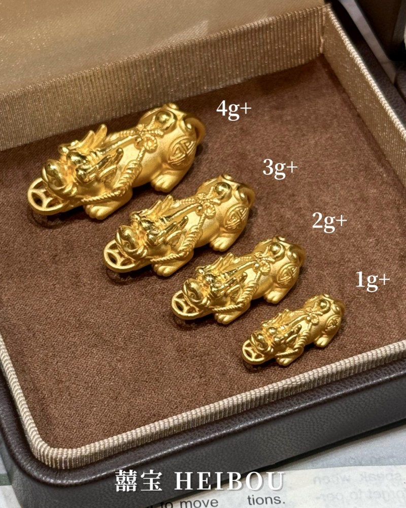 【3D硬金】咬金貔貅-配件/吊坠