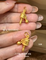 【3D硬金】拨浪鼓吊坠