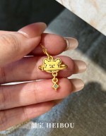 【3D硬金】星系线条小狗-吊坠
