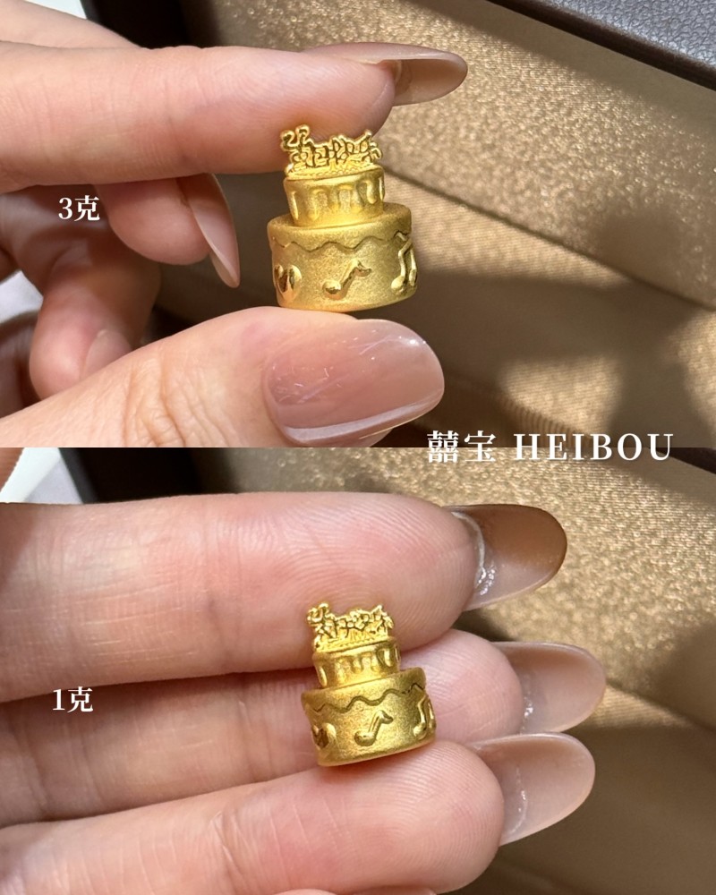 【3D硬金】生日蛋糕-摆件