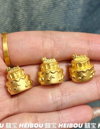 【3D硬金】生日蛋糕-摆件