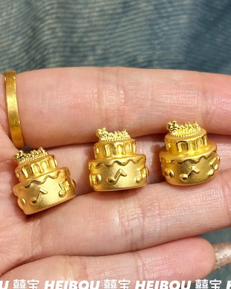 【3D硬金】生日蛋糕-摆件