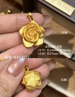 【3D硬金】花卉-吊坠