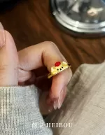 【3D硬金】苹果宾狗戒指