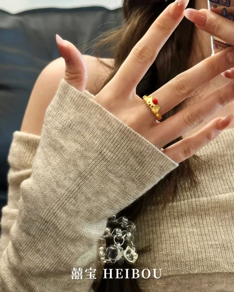 【3D硬金】苹果宾狗戒指