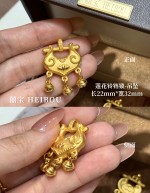 【3D硬金】造型平安锁-吊坠