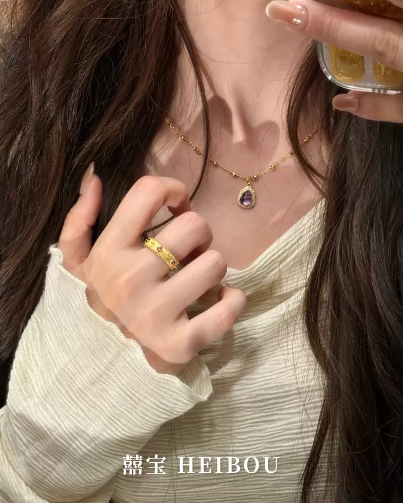 【5D工艺】彩钻八芒星戒指