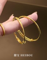 【5D硬金】光面素圈-宝宝手镯