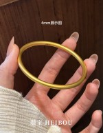 【5D硬金】古法素圈-手镯