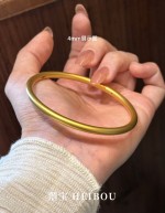 【5D硬金】古法素圈-手镯