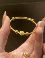 【5D硬金】如意福珠-宝宝手镯