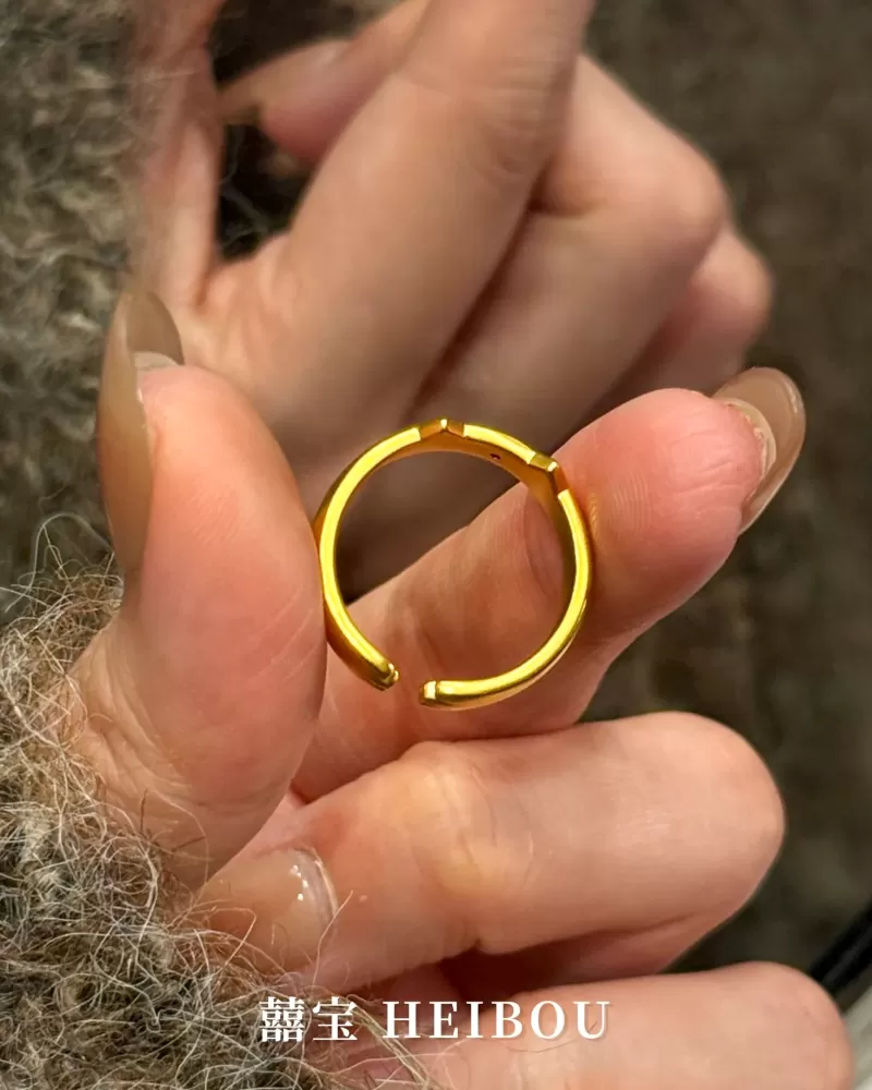 【5D硬金】招财猫爪喵喵-戒指