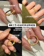 【5D硬金】时来运转戒指