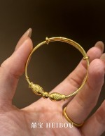 【5D硬金】明珠双鲤-宝宝手镯