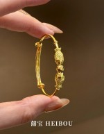【5D硬金】明珠双鲤-宝宝手镯