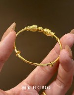 【5D硬金】明珠双鲤-宝宝手镯