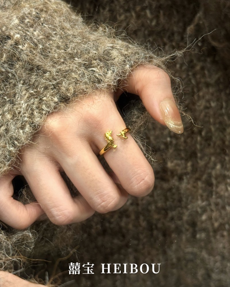 【5D硬金】腊肠小狗-戒指