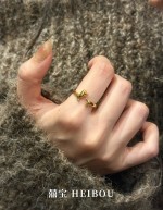 【5D硬金】腊肠小狗-戒指