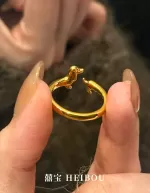 【5D硬金】腊肠小狗-戒指