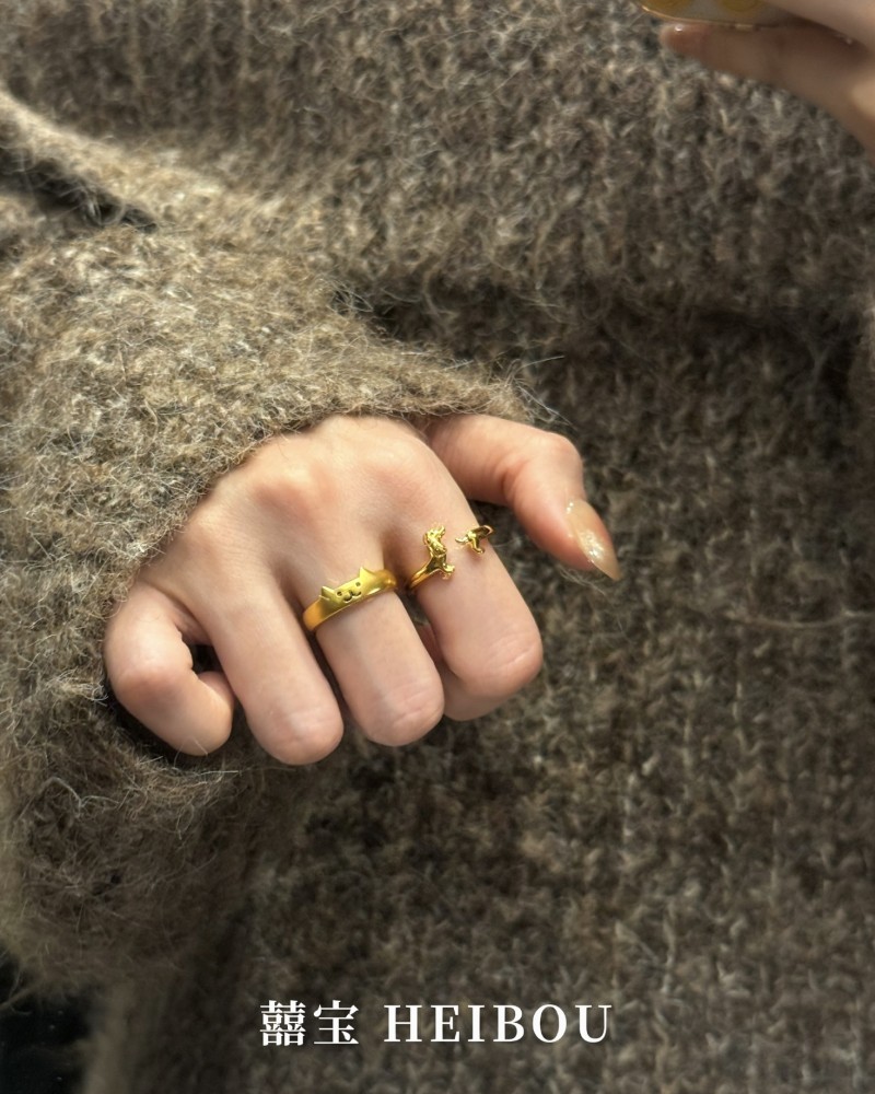 【5D硬金】腊肠小狗-戒指