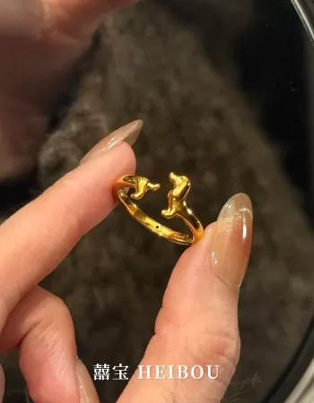 【5D硬金】腊肠小狗-戒指