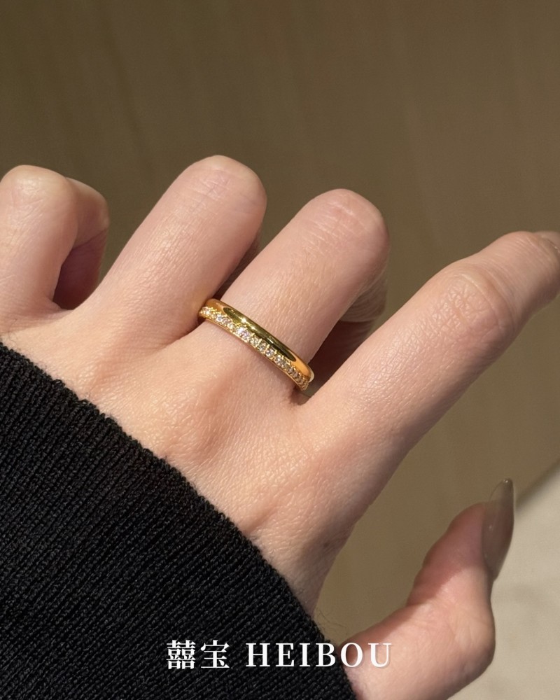 【5D镶嵌】半圈排钻戒指
