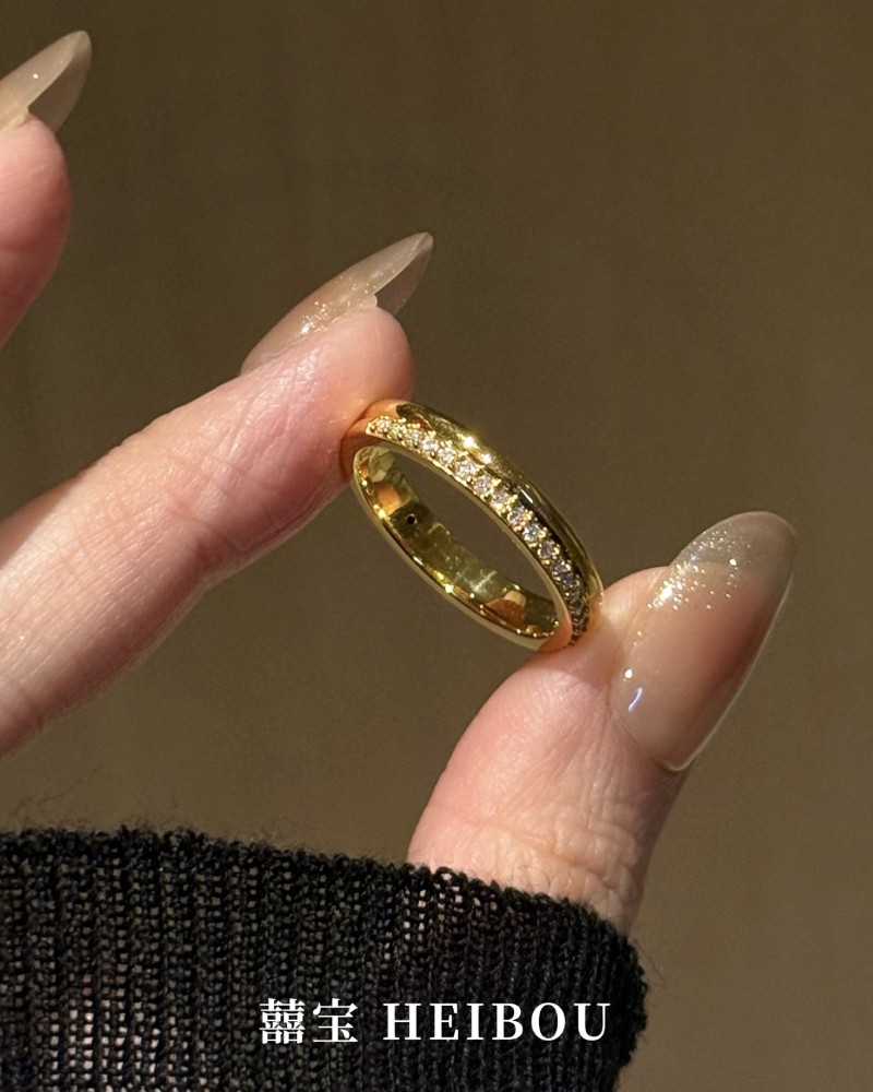 【5D镶嵌】半圈排钻戒指