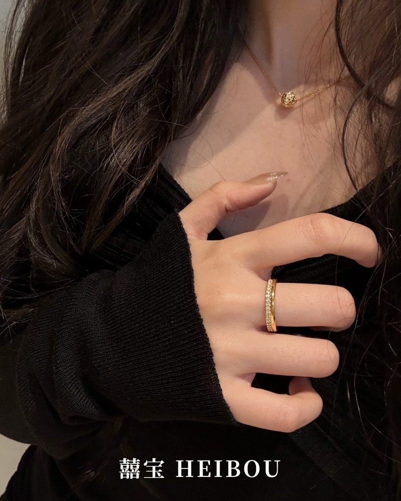 【5D镶嵌】半圈排钻戒指