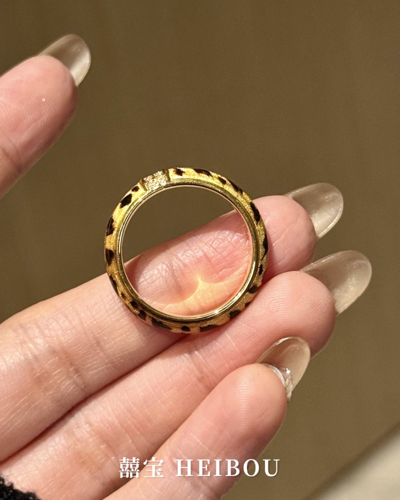 【5D镶嵌】点钻豹纹戒指