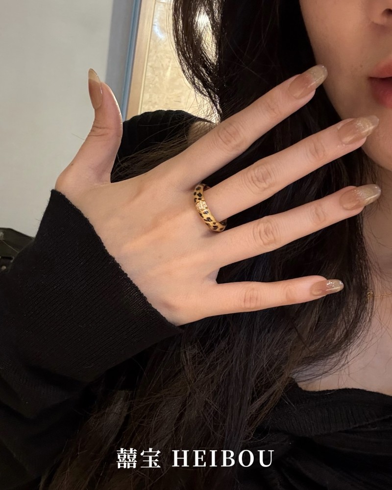 【5D镶嵌】点钻豹纹戒指