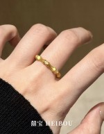 【5D镶嵌】竹节拉丝戒指