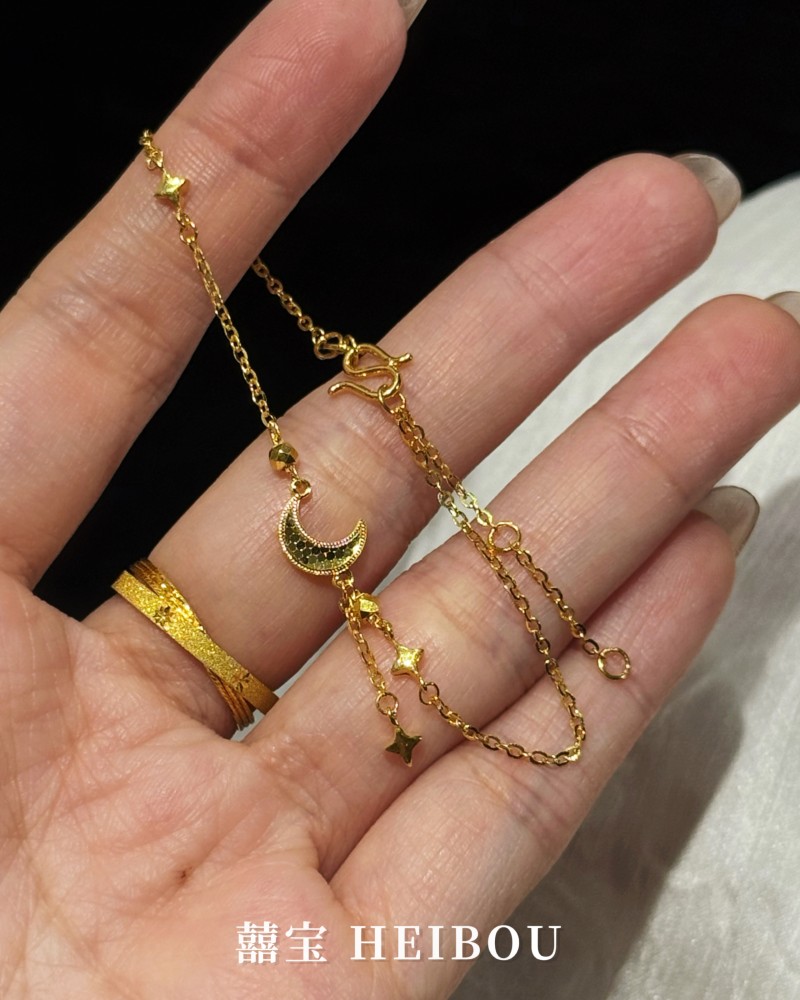 【5G实心】“梦幻少女”星月手链