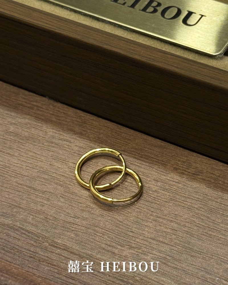 【5G实心】光面圆环-耳环