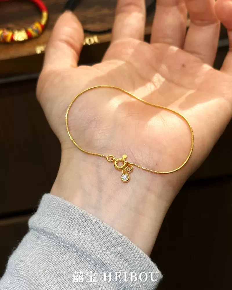 【5G实心】泡泡钻蛇骨链-手链