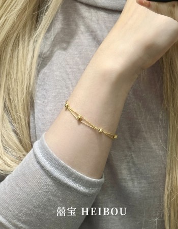 【5G实心】珠子肖邦双链-手链