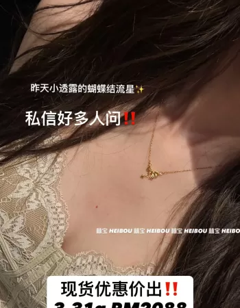 【5G实心】蝴蝶结项链套链