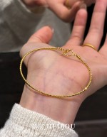 【5G实心】车花小细镯