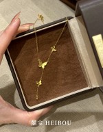【5G实心】鱼鳞蝴蝶项链