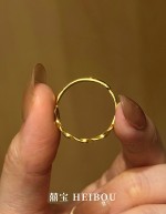 【5G实心】麦穗戒指（可调节）