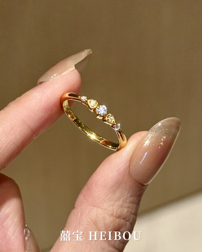 【6D镶嵌】点转排戒戒指