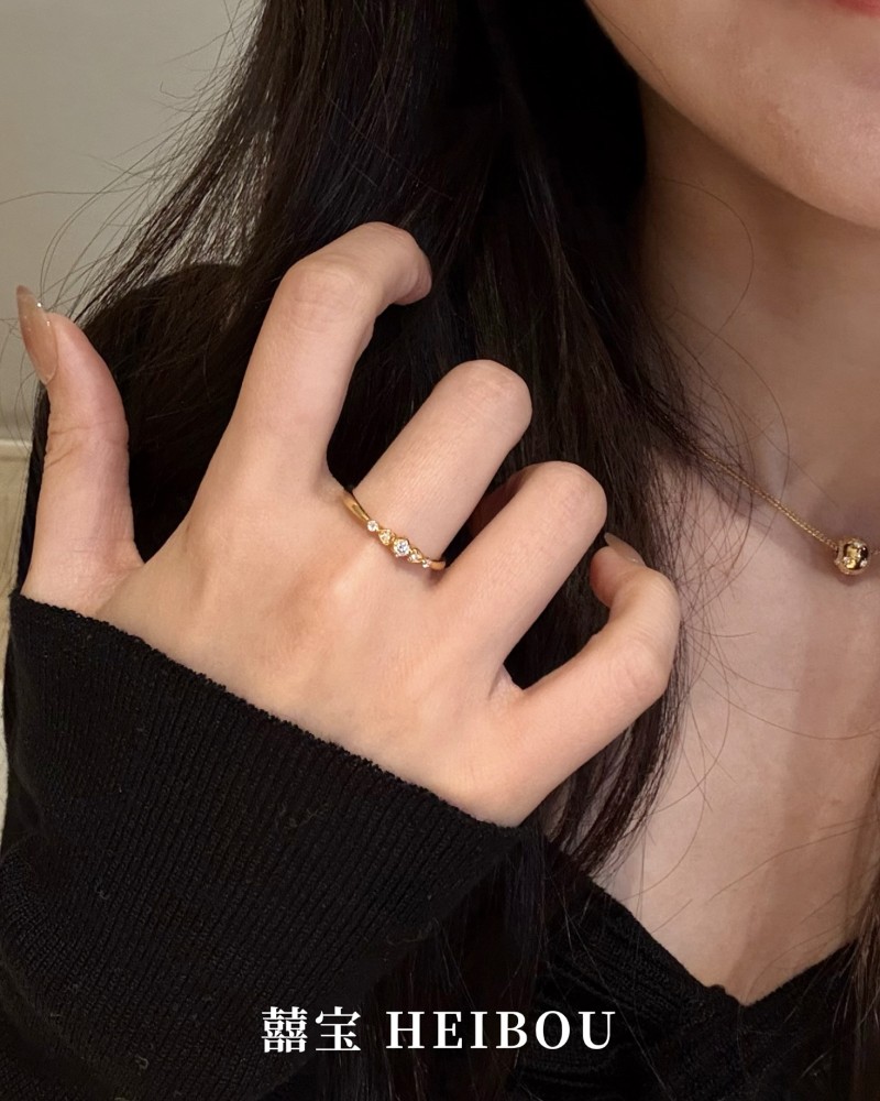 【6D镶嵌】点转排戒戒指