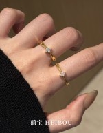 【6D镶嵌】公主方钻戒指